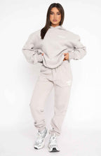 Oversized Hoodie & Jogger Set – Women's Fleece Two-Piece Sweatsuit