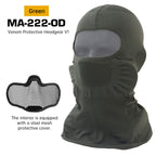 Venom V1 Balaclava, Breathable UV Protection Riding Face Mask for Motorcycle & Cycling