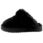 Fluffy Shearling Mule Slippers – Women's Cosy Winter Slip-Ons