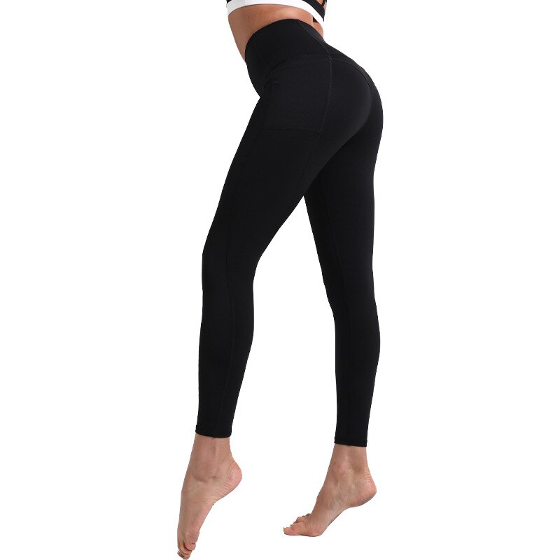 High Waisted Leggings with Pocket – Hip Lift Yoga Tights