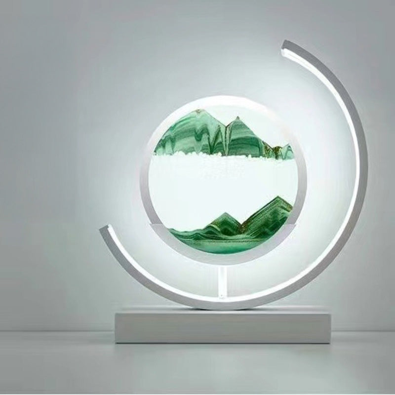 LED Moving Sand Art Lamp – 3D Dynamic Desert Night Light