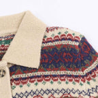 Leisure Jacquard Knitted Coat for Winter