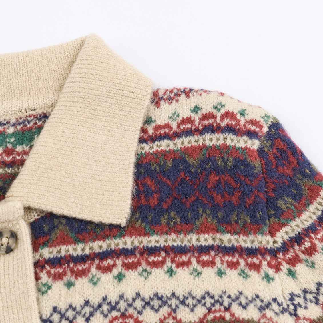 Leisure Jacquard Knitted Coat for Winter