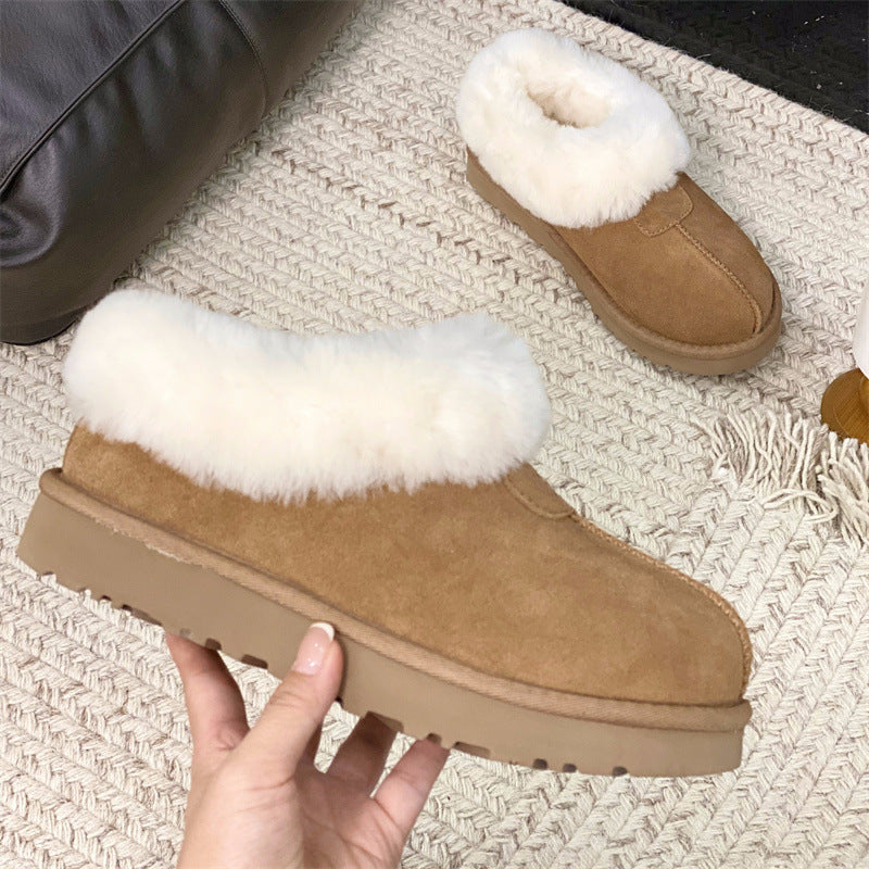 Cozy Platform Shearling Slipper Boots for Ultimate Winter Comfort