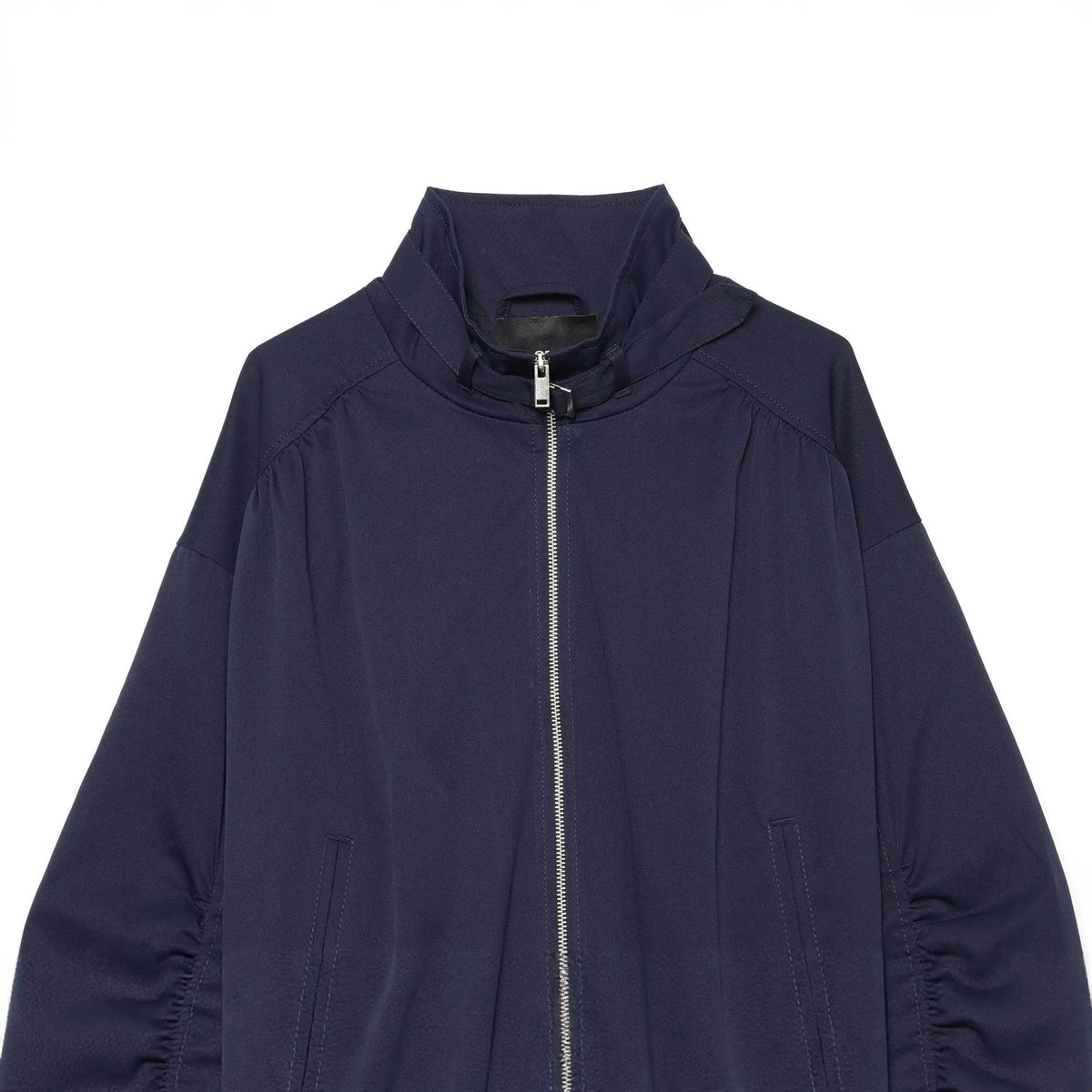 Zipper embellished corridor shaped pilot jacket