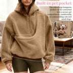 Pet Carrier Hoodie, Hands-Free Dog & Cat Carry Bag, Unisex Sweatshirt for Small Pets