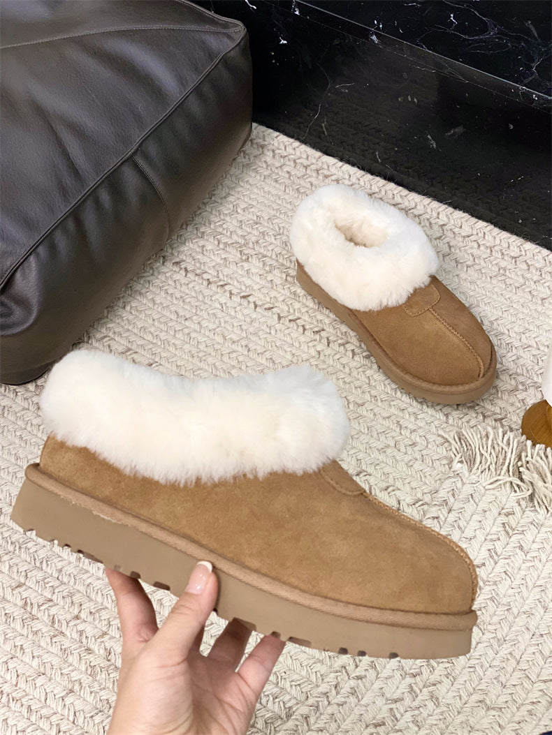 Cozy Platform Shearling Slipper Boots for Ultimate Winter Comfort