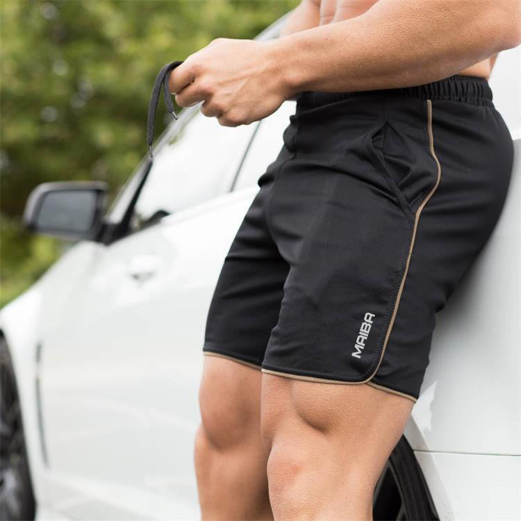 Muscle Master Fitness Shorts Men's 5-Panel Pants Sport Running Training Lightweight Loose Breathable Casual Shorts Summer