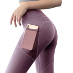 Black Mesh Pocket Leggings – Women's High Waist Gym Tights