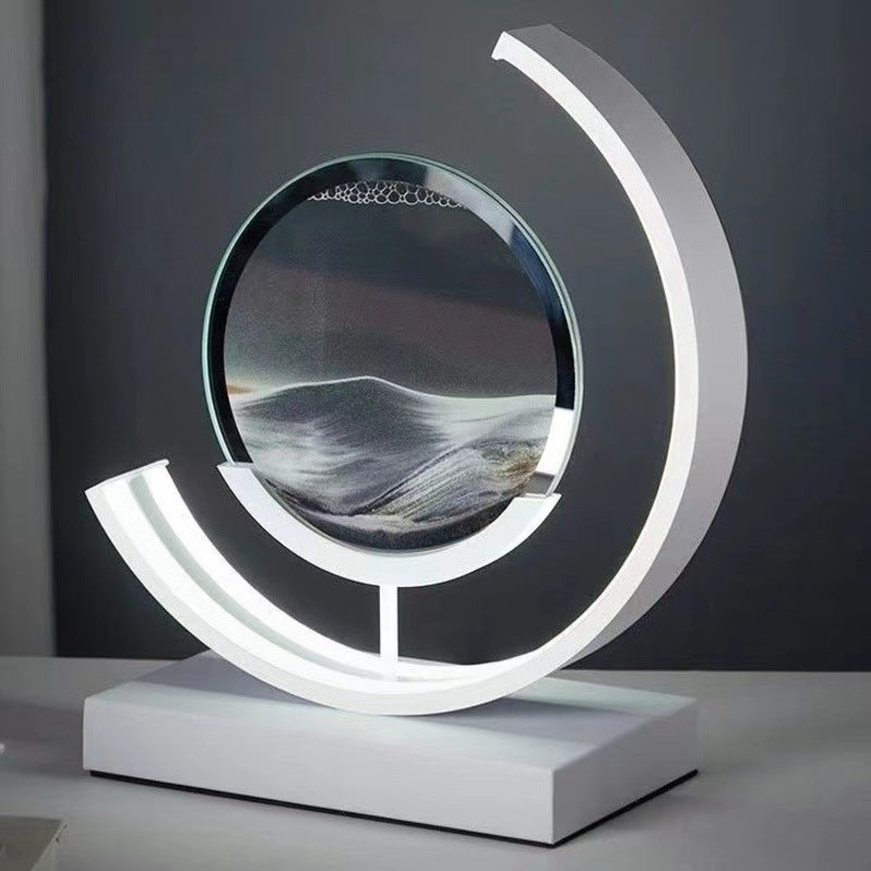 LED Moving Sand Art Lamp – 3D Dynamic Desert Night Light