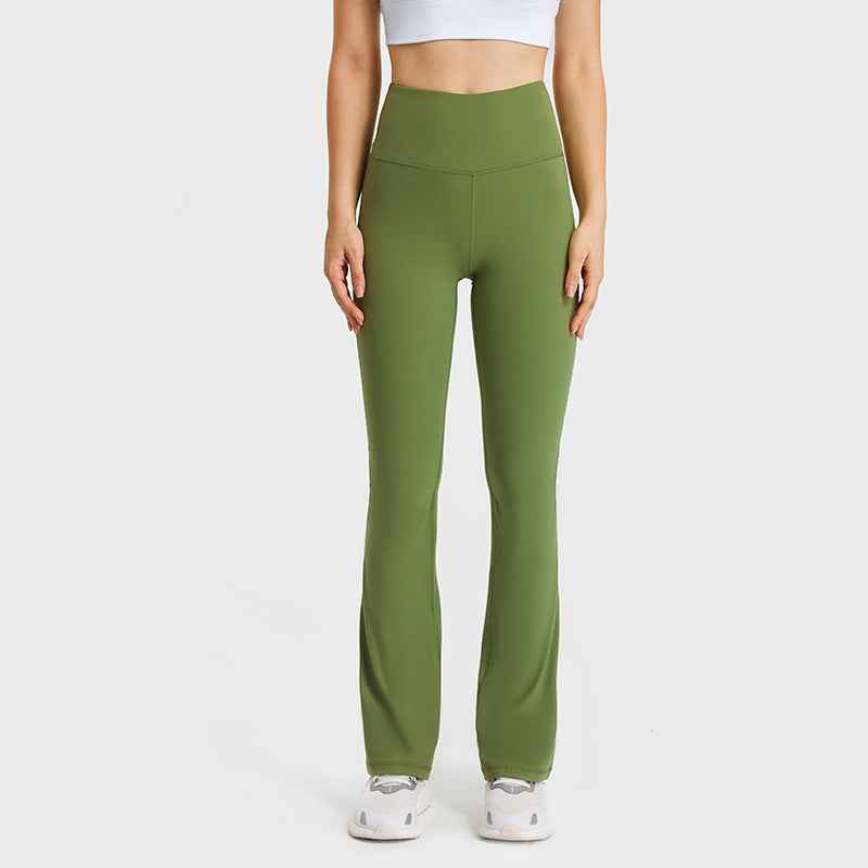 Autumn and Winter New Slim Slim Yoga Pants High Elastic Nude Feel Versatile Fashion Sports Casual Pants Women