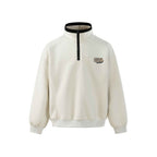 Men's Half Zip Sweatshirt – Loose Fit Contrast Collar Pullover