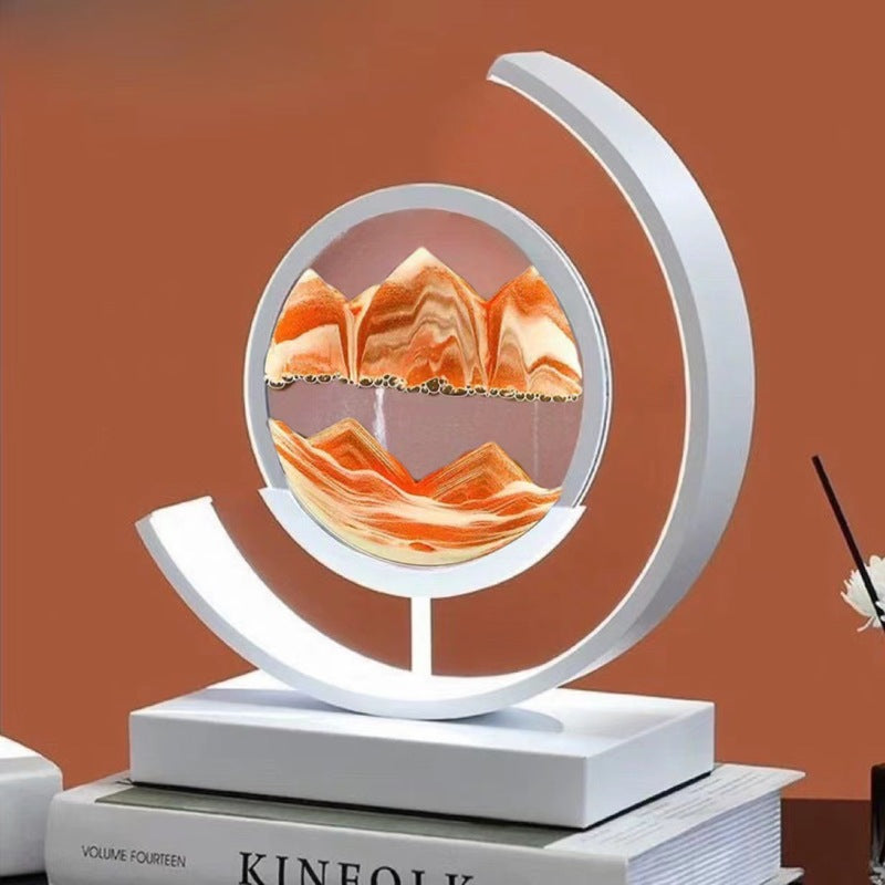LED Moving Sand Art Lamp – 3D Dynamic Desert Night Light