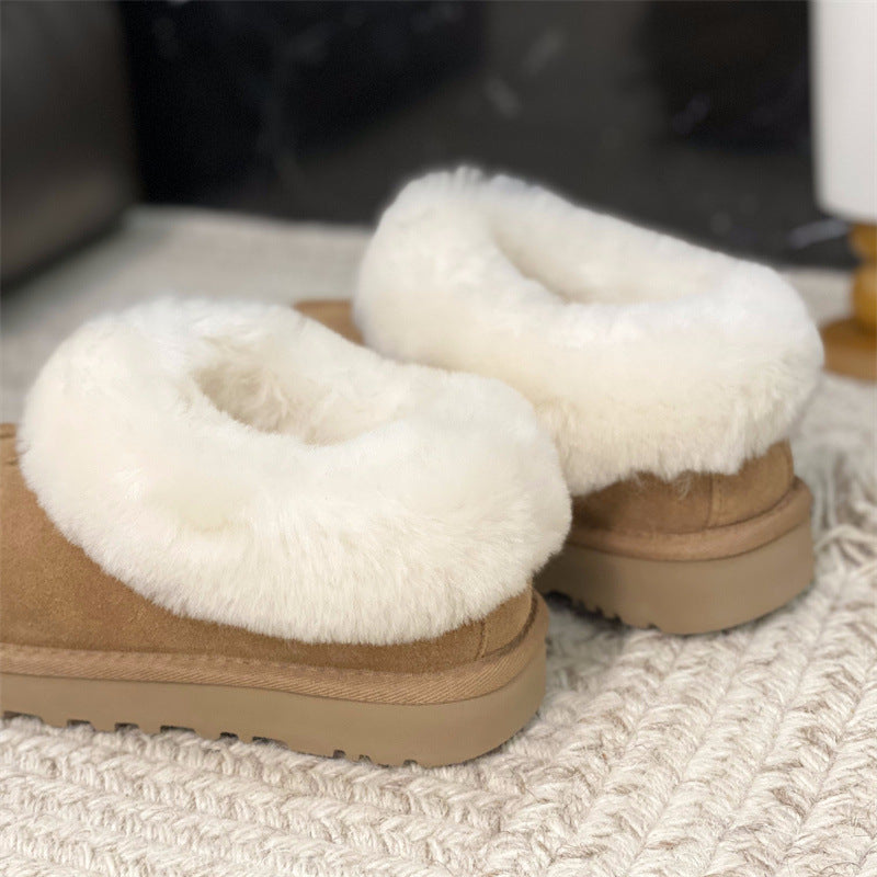 Cozy Platform Shearling Slipper Boots for Ultimate Winter Comfort
