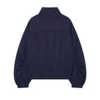 Zipper embellished corridor shaped pilot jacket
