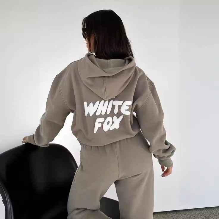 Oversized Hoodie & Jogger Set – Women's Fleece Two-Piece Sweatsuit