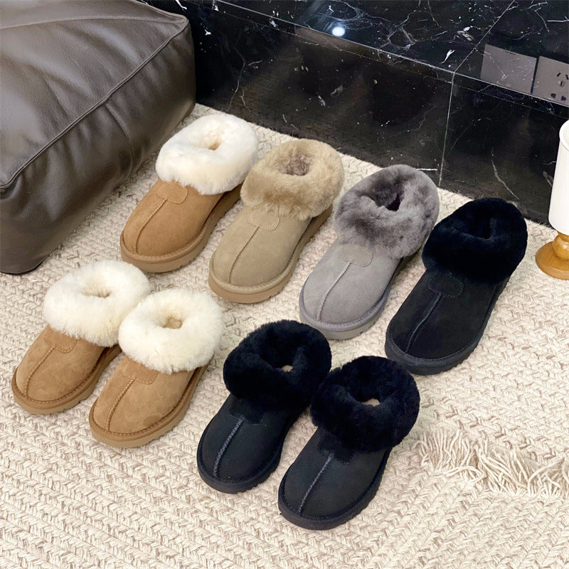 Cozy Platform Shearling Slipper Boots for Ultimate Winter Comfort